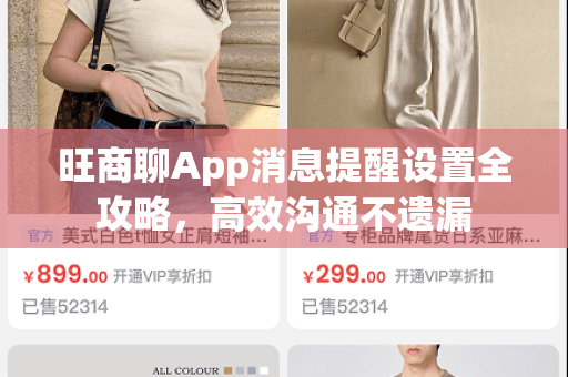 旺商聊App消息提醒设置全攻略，高效沟通不遗漏